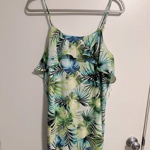 Boutique tropical print shift dress